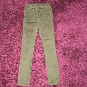 BDG Army Green Twig High Rise Jeans